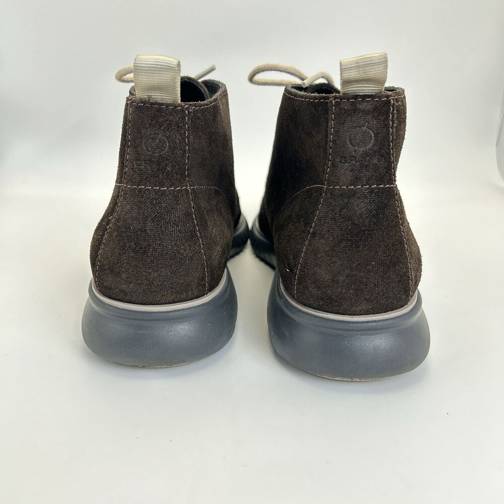 Cole Haan Zerogrand Chukka Boots Mens Sz 12 Suede Mocca Brown Ankle Comfort Shoe - Picture 5 of 8